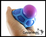NeeDoh Atomic Color Changing Soft Doh Filled Stretch Ball with Mesh Web - Ultra Squishy and Moldable Relaxing Sensory Fidget Stress Toy Nee Doh