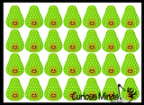 BULK - WHOLESALE -  SALE - Avocado Fruit Theme Bubble Pop Fidget Toy - Silicone Push Poke Bubble Wrap Fidget Toy - Press Bubbles to Pop the Bubbles Down Then Flip it over and Do it Again - Bubble Popper Sensory Stress Toy Avacado