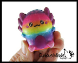 Mini 2" Axolotl Slow Rise Squishy Toys - Memory Foam Party Favors, Prizes, OT