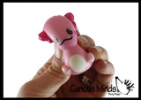 Mini 2" Axolotl Slow Rise Squishy Toys - Memory Foam Party Favors, Prizes, OT