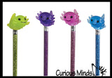 Axolotl Pencil Topper - Cute Axolotyl Animal for On Top of Pencils - Desk Pet