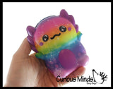 4" Axolotl Slow Rise Squishy Toys - Memory Foam Party Favors, Prizes, OT