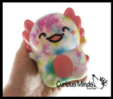 4" Axolotl Slow Rise Squishy Toys - Memory Foam Party Favors, Prizes, OT