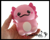 4" Axolotl Slow Rise Squishy Toys - Memory Foam Party Favors, Prizes, OT