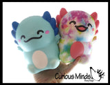 Large 6" Axolotl Slow Rise Squishy Toys - Memory Foam Party Favors, Prizes, OT