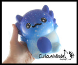 Large 6" Axolotl Slow Rise Squishy Toys - Memory Foam Party Favors, Prizes, OT