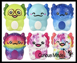 Large 6" Axolotl Slow Rise Squishy Toys - Memory Foam Party Favors, Prizes, OT