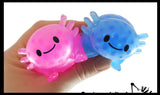 Axolotl Water Bead Filled Squeeze Stress Ball  -  Sensory, Stress, Fidget Toy Axolotyl Walking Fish