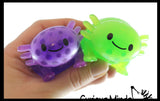 Axolotl Water Bead Filled Squeeze Stress Ball  -  Sensory, Stress, Fidget Toy Axolotyl Walking Fish