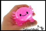 Axolotl Water Bead Filled Squeeze Stress Ball  -  Sensory, Stress, Fidget Toy Axolotyl Walking Fish