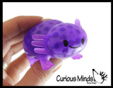 Axolotl Water Bead Filled Squeeze Stress Ball  -  Sensory, Stress, Fidget Toy Axolotyl Walking Fish