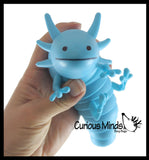 Axolotl and Dolphin Fidget - Large Wiggle Articulated Jointed Moving Axolotyl Toy - Unique