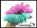 Axolotl Fidget - Large Wiggle Articulated Jointed Moving Axolotyl Toy - Unique