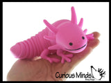 Axolotl and Dolphin Fidget - Large Wiggle Articulated Jointed Moving Axolotyl Toy - Unique