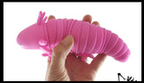 Axolotl Fidget - Large Wiggle Articulated Jointed Moving Axolotyl Toy - Unique