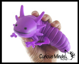 Axolotl and Dolphin Fidget - Large Wiggle Articulated Jointed Moving Axolotyl Toy - Unique