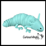 Axolotl Fidget - Large Wiggle Articulated Jointed Moving Axolotyl Toy - Unique