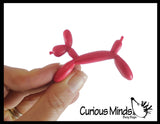 LAST CHANCE - LIMITED STOCK - Tiny Balloon Animal Bendable Fidget Toys - Cute Mini Animal Figurines - Party Favors, Prizes, Egg Fillers