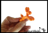 LAST CHANCE - LIMITED STOCK - Tiny Balloon Animal Bendable Fidget Toys - Cute Mini Animal Figurines - Party Favors, Prizes, Egg Fillers