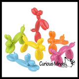 LAST CHANCE - LIMITED STOCK - Tiny Balloon Animal Bendable Fidget Toys - Cute Mini Animal Figurines - Party Favors, Prizes, Egg Fillers