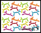 LAST CHANCE - LIMITED STOCK - Tiny Balloon Animal Bendable Fidget Toys - Cute Mini Animal Figurines - Party Favors, Prizes, Egg Fillers