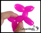 Mini Balloon Dog Stretchy Toy - Cute Squishy Sensory Fidget Toy - Party Favors & Prizes