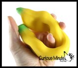 BULK - WHOLESALE - Sand Filled Squishy Banana - Moldable Sensory, Stress, Squeeze Fidget Toy ADHD Special Needs Soothing