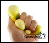 BULK - WHOLESALE - SALE -  Doh Banana Fruit Soft Fluff- Filled Squeeze Stress Balls  -  Sensory, Stress, Fidget Toy OT