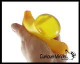 LAST CHANCE - LIMITED STOCK - Message Banana Water Gel Filled Squeeze Stress Ball  -  Sensory, Stress, Fidget Toy