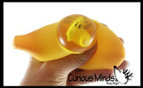 LAST CHANCE - LIMITED STOCK - Message Banana Water Gel Filled Squeeze Stress Ball  -  Sensory, Stress, Fidget Toy