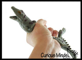 Alligator Stretchy and Squeezy Toy - Crunchy Bead Filled - Fidget Stress Ball - Gator Crocodile