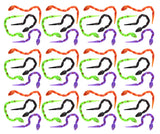 Mini Magic Jointed Moving Snakes - Classic Trick Toy - Plastic Segmented Snake Fidget Party Favor - Halloween