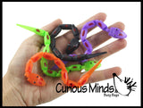 Mini Magic Jointed Moving Snakes - Classic Trick Toy - Plastic Segmented Snake Fidget Party Favor - Halloween