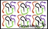 Mini Magic Jointed Moving Snakes - Classic Trick Toy - Plastic Segmented Snake Fidget Party Favor - Halloween