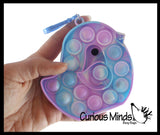 Small Bird on Clip Bubble Popper Toy - Spring Themed - Easter Basket Fidget - Bubble Pop Fidget Toy - Silicone Push Poke Bubble Wrap Fidget Toy - Press Bubbles to Pop - Bubble Popper Sensory Stress Toy OT