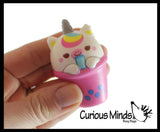 Mini Animal Drinking Bubble Tea Drink Slow Rise Squishy Toys - Memory Foam Party Favors, Prizes, OT (Cow, Alpaca, Cat, Corgi, Bear, Unicorn)