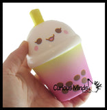 Bubble Tea Drink Slow Rise Squishy Toys - Memory Foam Party Favors, Prizes, OT