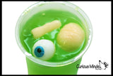 LAST CHANCE - LIMITED STOCK  - Gross Body Parts in Green Slime - Putty / Slime