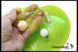 LAST CHANCE - LIMITED STOCK  - Gross Body Parts in Green Slime - Putty / Slime