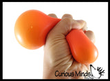 Pack of 3 Different 2.5" Stress Balls - Glitter, Doh, Cream Filled Soft - Squishy Gooey Shape-able Squish Sensory Squeeze Balls