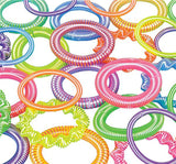 LAST CHANCE - LIMITED STOCK - SALE  - 72 Different Bright Spring Coil Fidget Bracelets -  Sensory Fidget Toy - 4 Different Styles 6 Colors