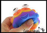LAST CHANCE - LIMITED STOCK - Bubble Ball With Pop Out Eyes -  Bubble Poppers on Ball Squeeze to Pop - Silicone Push Poke Bubble Wrap Fidget Toy - Press Bubbles to Pop - Bubble Popper Sensory Stress Toy