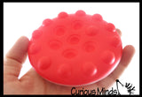 LAST CHANCE - LIMITED STOCK - SALE  - Bubble Disc Pop Ball -  Bubble Poppers on Ball Squeeze to Pop - Silicone Push Poke Bubble Wrap Fidget Toy - Press Bubbles to Pop - Bubble Popper Sensory Stress Toy