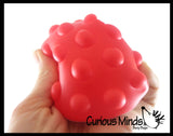 LAST CHANCE - LIMITED STOCK - SALE  - Bubble Disc Pop Ball -  Bubble Poppers on Ball Squeeze to Pop - Silicone Push Poke Bubble Wrap Fidget Toy - Press Bubbles to Pop - Bubble Popper Sensory Stress Toy