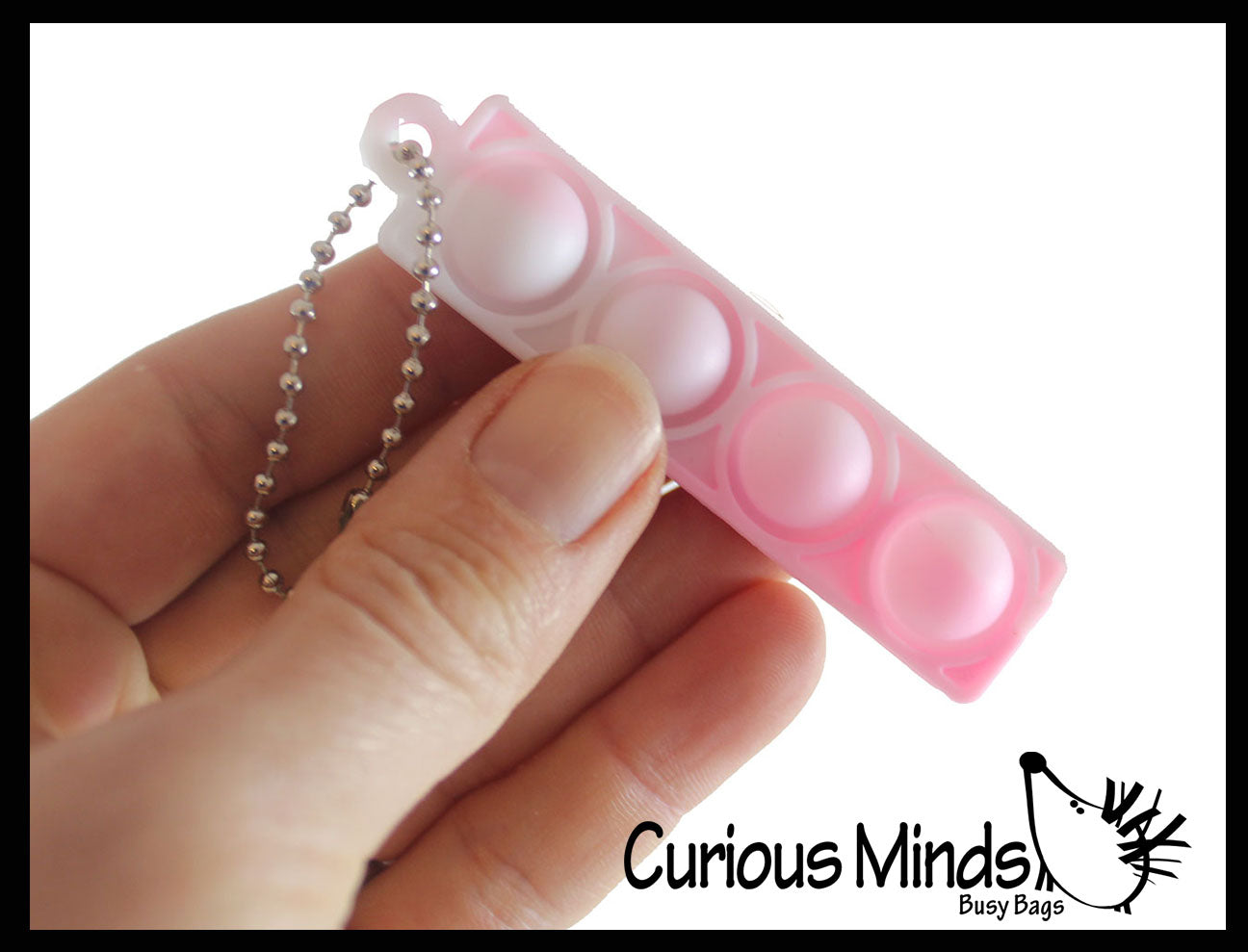 Zipper Pull Bubble Pop Clip on Fidget -  Bubble Poppers on Clip Squeeze to Pop - Silicone Push Poke Bubble Wrap Fidget Toy - Press Bubbles to Pop - Bubble Popper Sensory Stress Toy