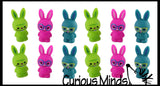 CLEARANCE SALE - Cute Bunny Pencil Toppers - Easter Egg Filler Prize - School Supplies