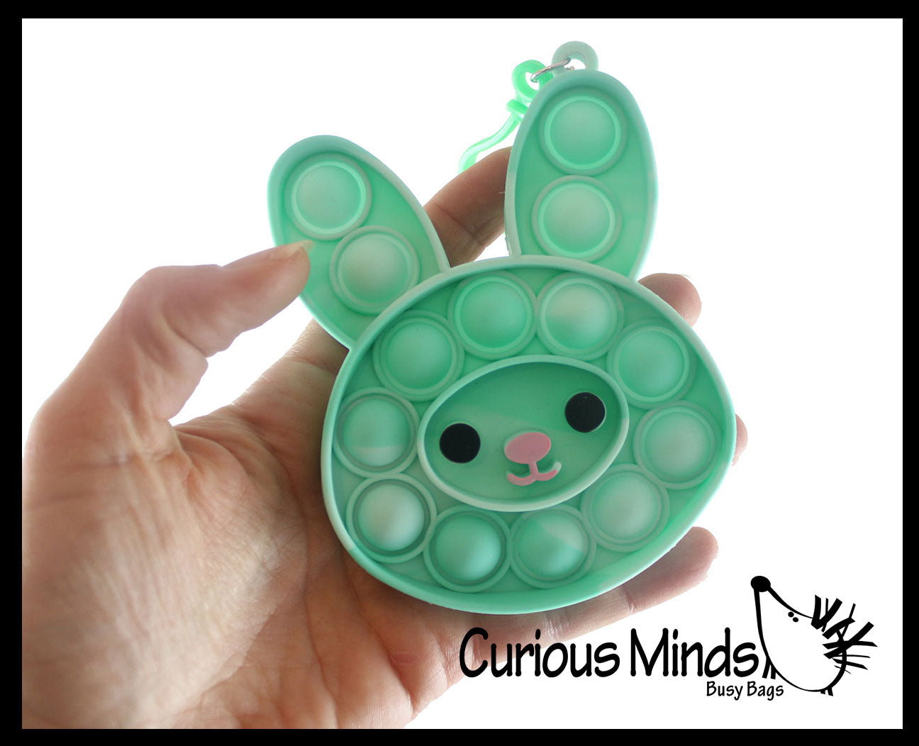 Set of 2 Easter Bubble Popper Toys - Bunny and Chick in Egg - Easter Basket Fidget - Silicone Push Poke Bubble Wrap Fidget Toy - Press Bubbles to Pop - Sensory Stress Toy OT