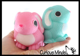 Large Bunny Rabbit Soft Fluff Doh - Filled Squeeze Stress Balls  -  Sensory, Stress, Fidget Toy Super Soft Easter