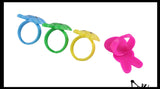 Bunny Rabbit Rings - Cute Jewelry Easter Themed Small Toys - Easter Egg Filler Set - Small Toy Prize Assortment Egg Hunt