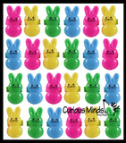 Bunny Rabbit Rings - Cute Jewelry Easter Themed Small Toys - Easter Egg Filler Set - Small Toy Prize Assortment Egg Hunt
